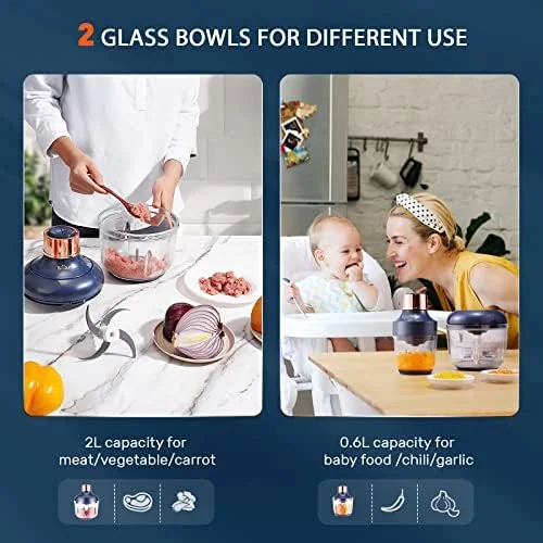 Bear Dual-Bowl Electric Food Processor thumbnail 2
